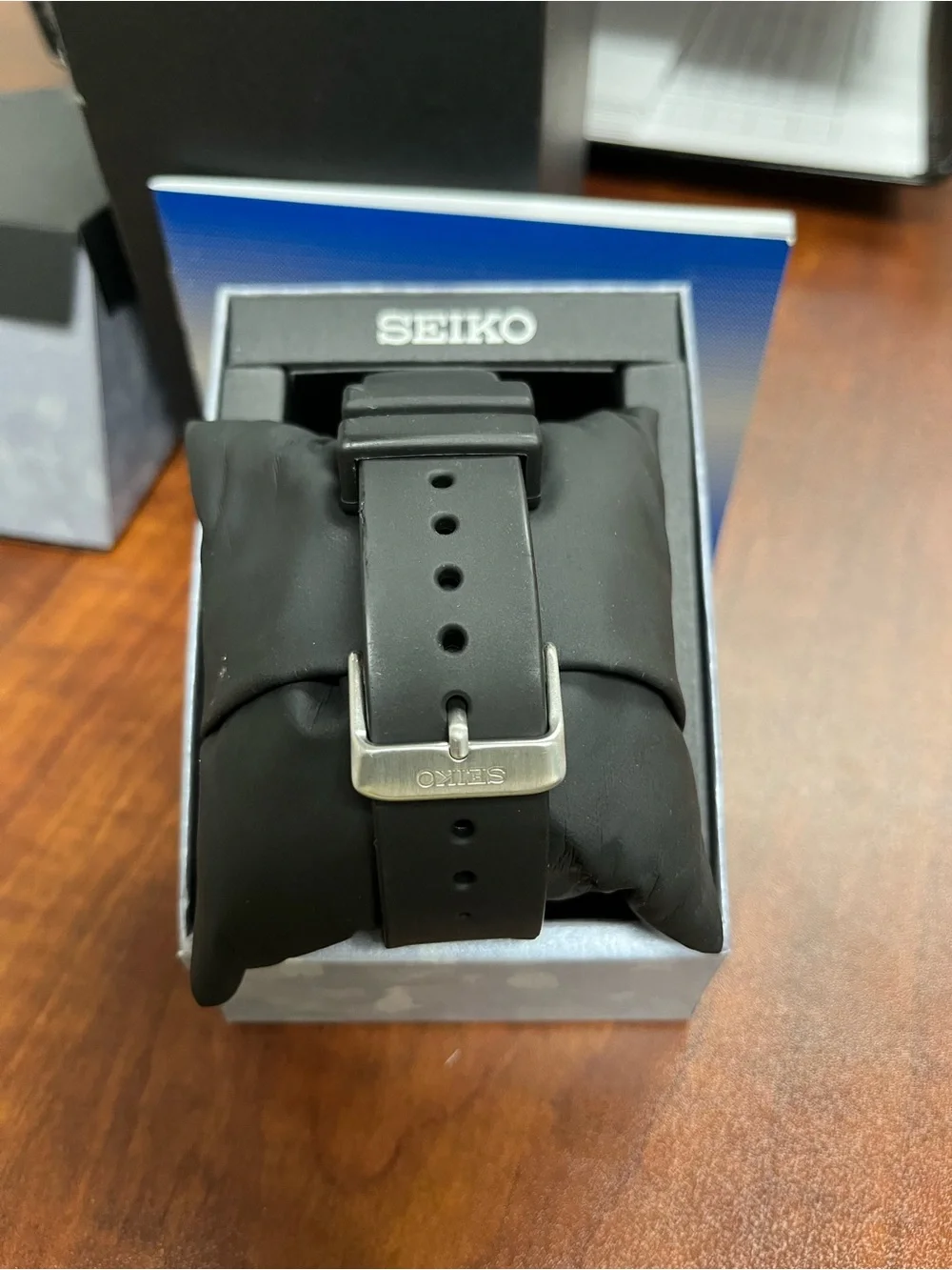 Seiko 5 Sports SRPC59K1 Black Dial Watch with Orange Bezel 🌊
